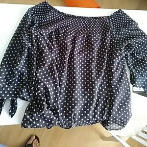 Women's off the shoulder boho blouse